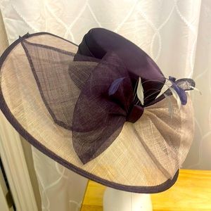Kentucky Derby Sun Hat Wide Brim Wedding Tea Party Church Organza Derby Hat